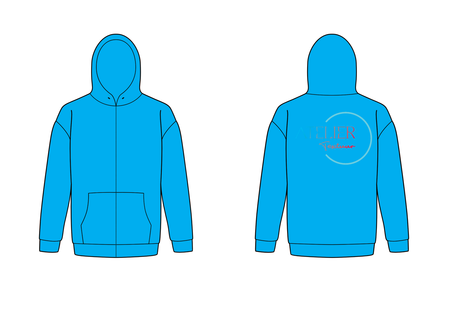 Hoodie met rits