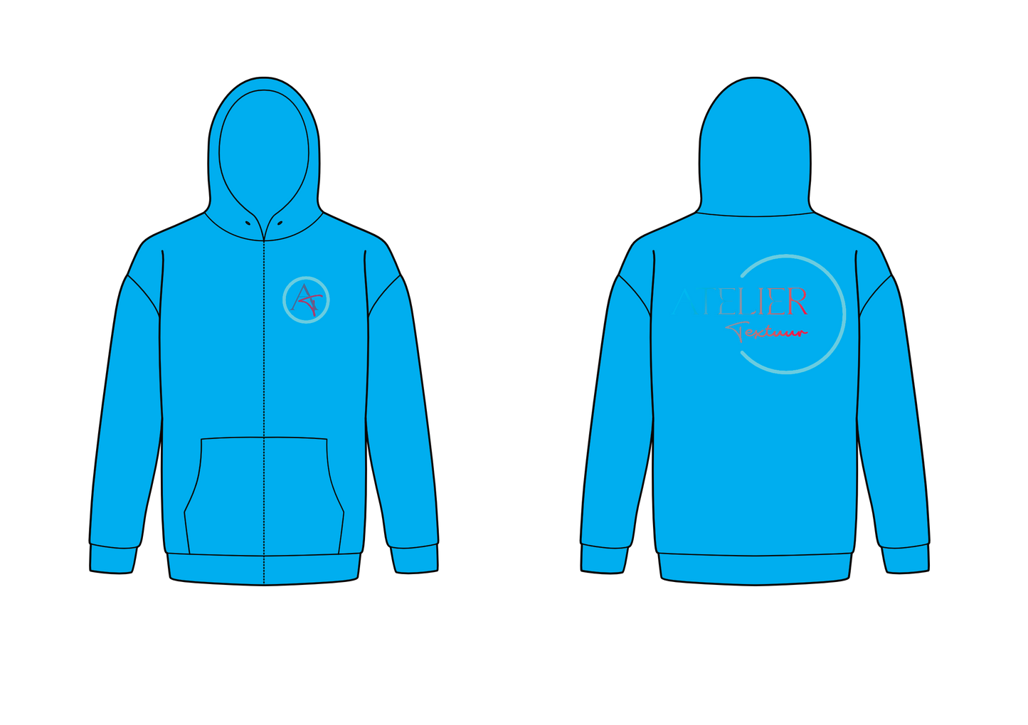 Hoodie met rits