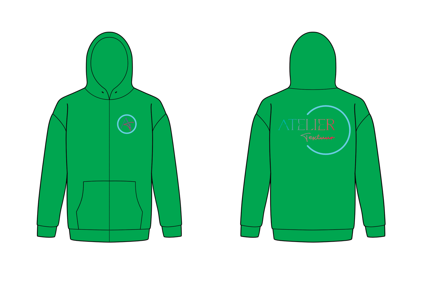 Hoodie met rits