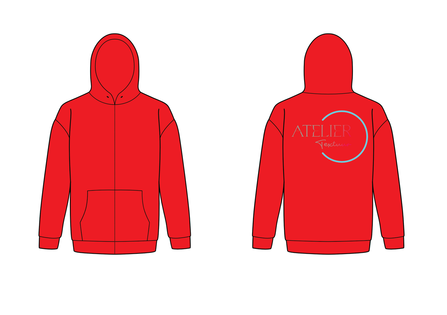 Hoodie met rits