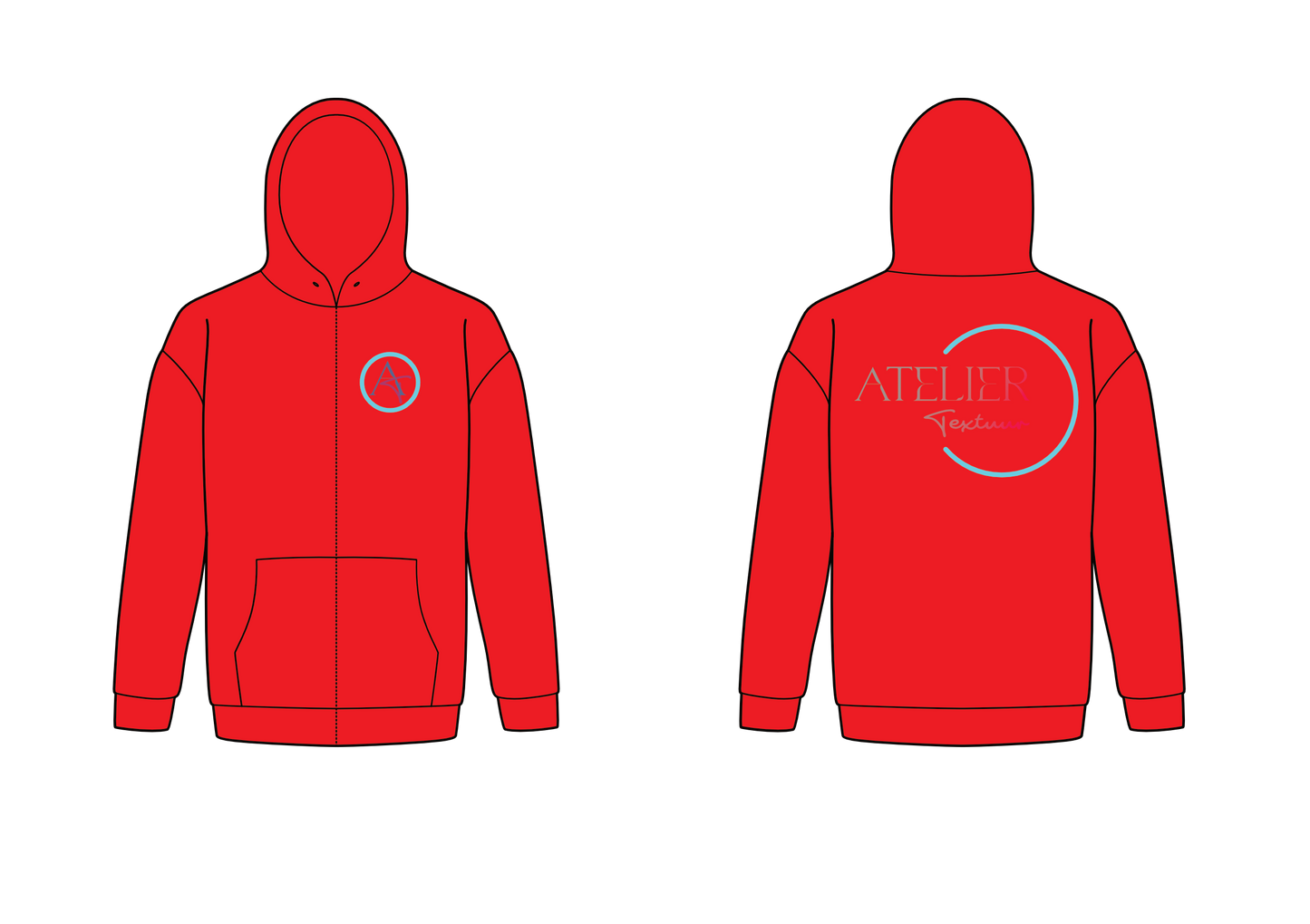 Hoodie met rits