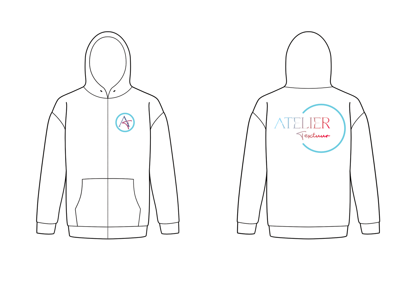 Hoodie met rits