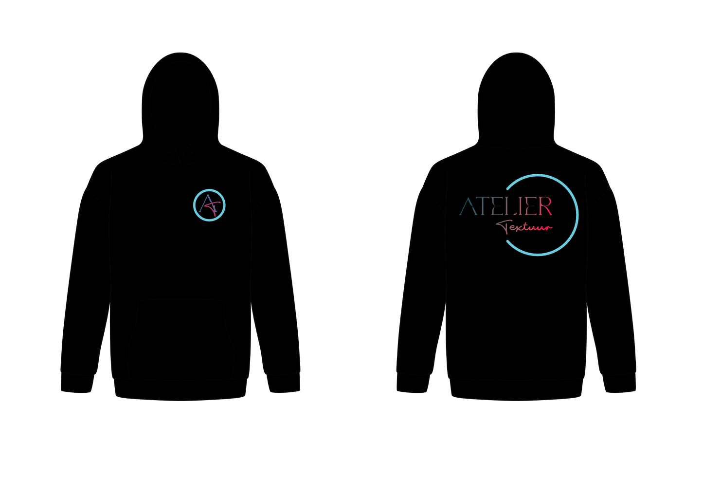Hoodie zonder rits