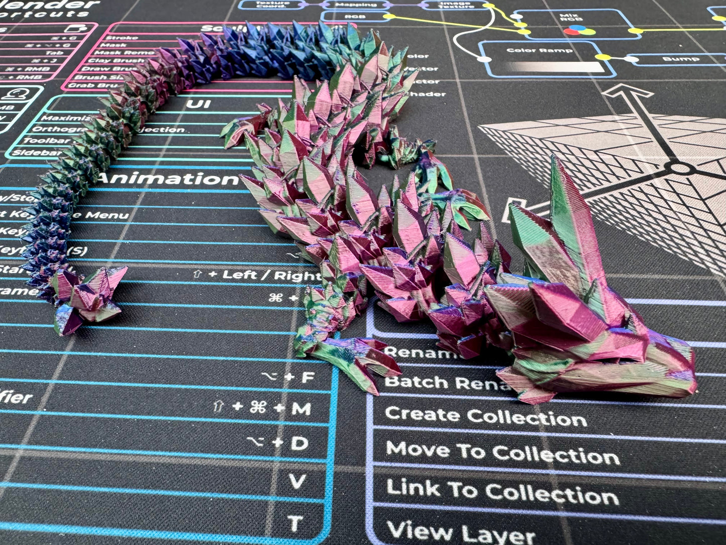 Magische 3D-geprinte draak