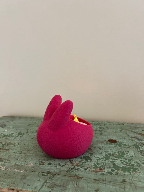 Paaskonijn voor theelichtje (7 cm)