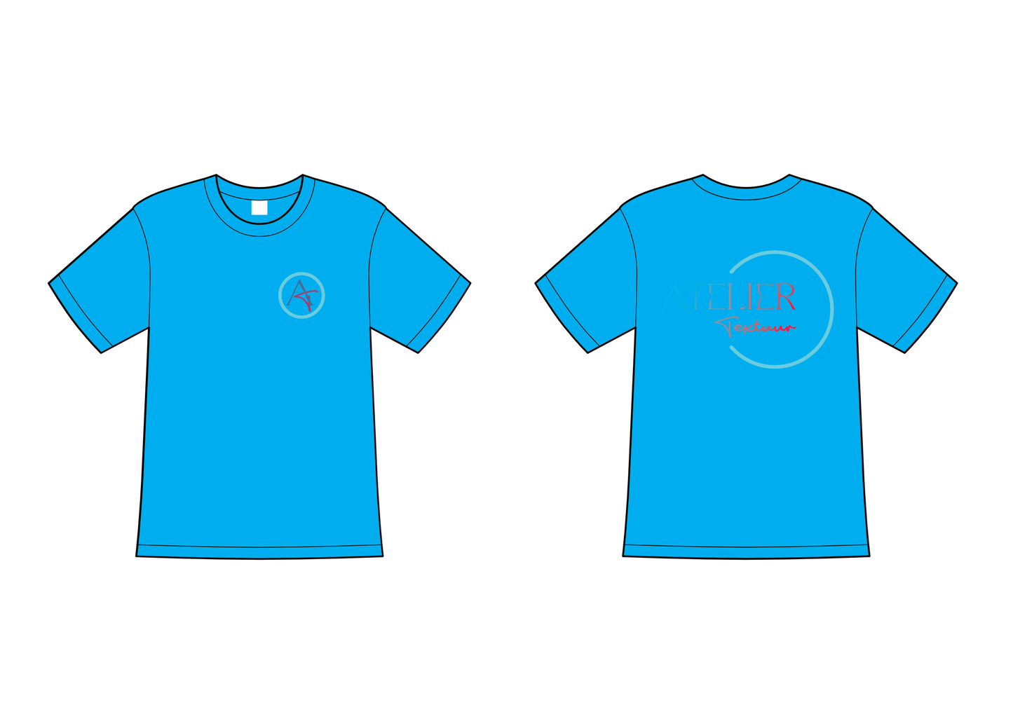 T-shirt met ronde hals (niet getailleerd)