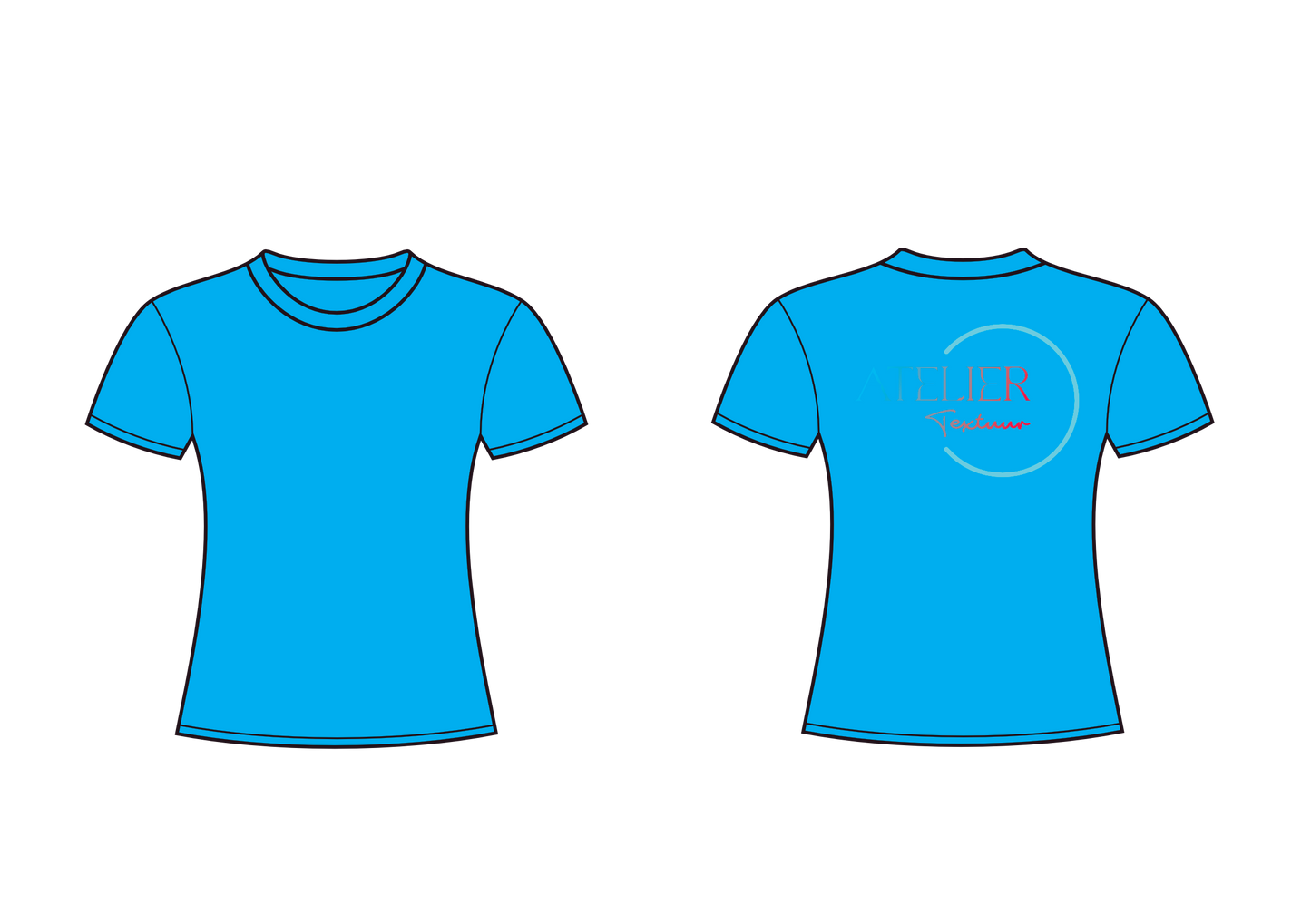 T-shirt met ronde hals (getailleerd)