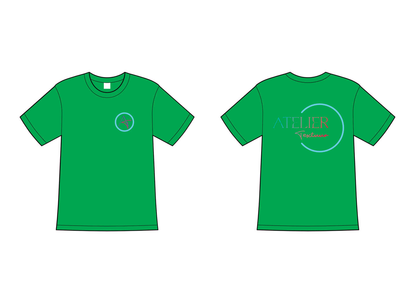 T-shirt met ronde hals (niet getailleerd)