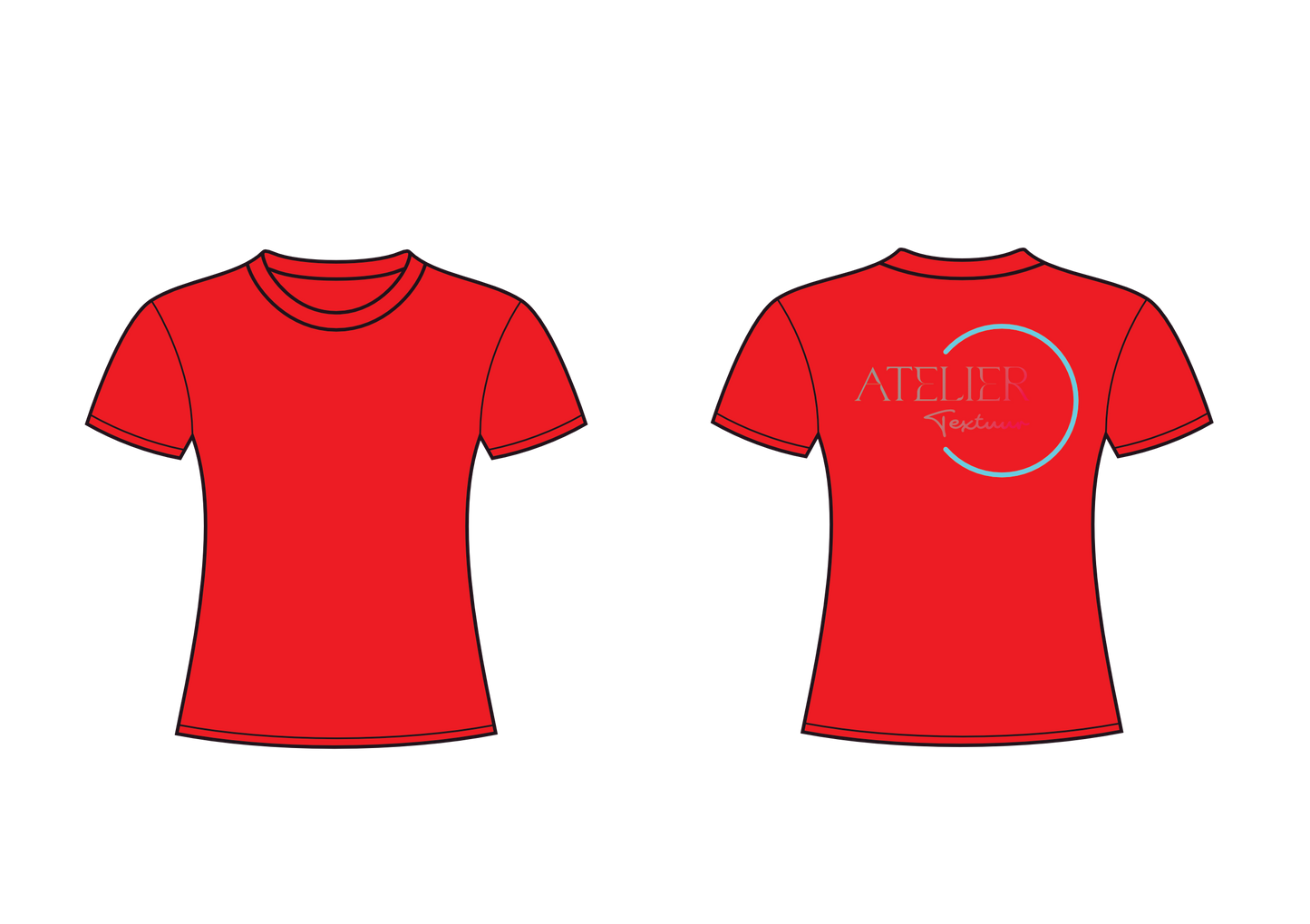 T-shirt met ronde hals (getailleerd)