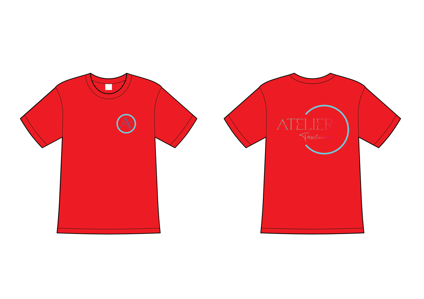 T-shirt met ronde hals (niet getailleerd)