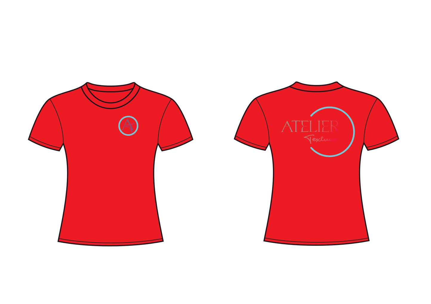 T-shirt met ronde hals (getailleerd)