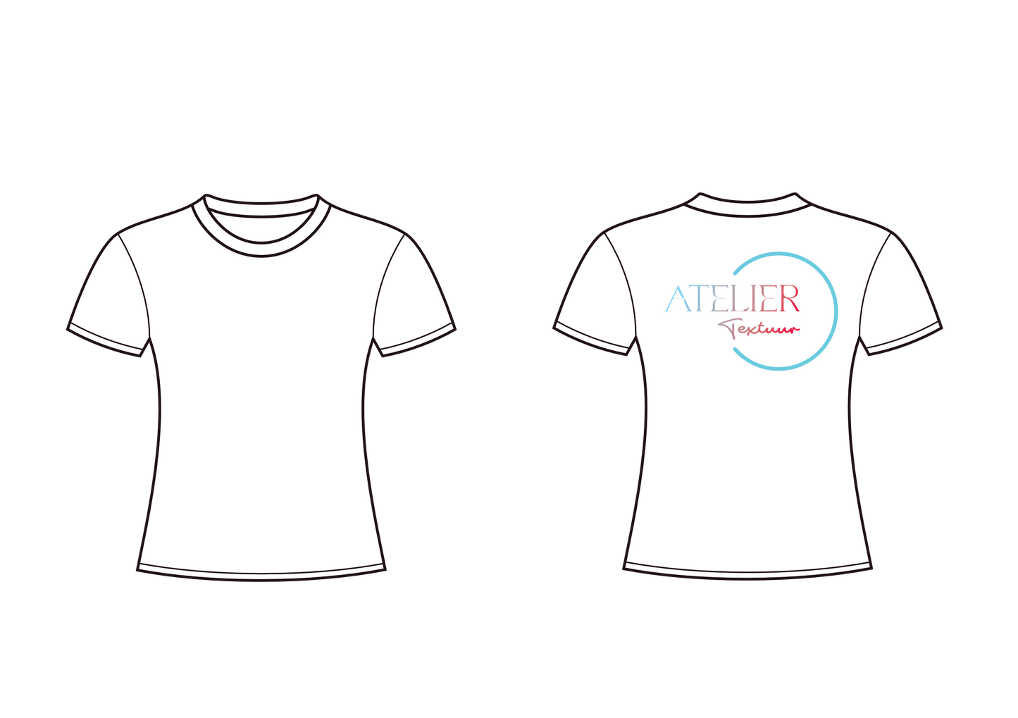 T-shirt met ronde hals (getailleerd)