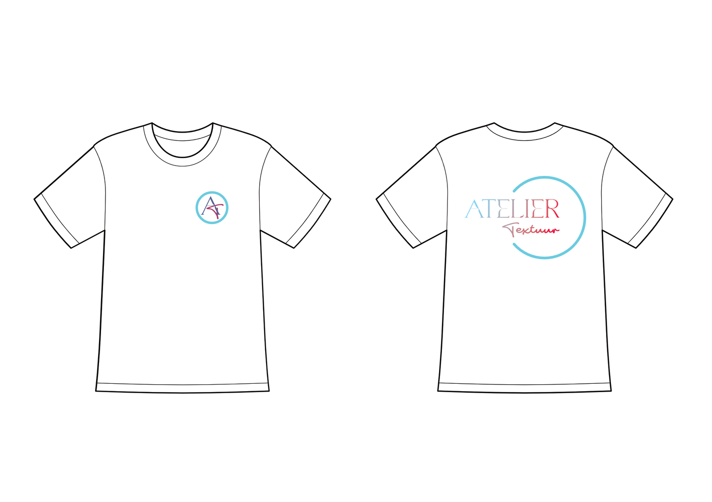 T-shirt met ronde hals (niet getailleerd)