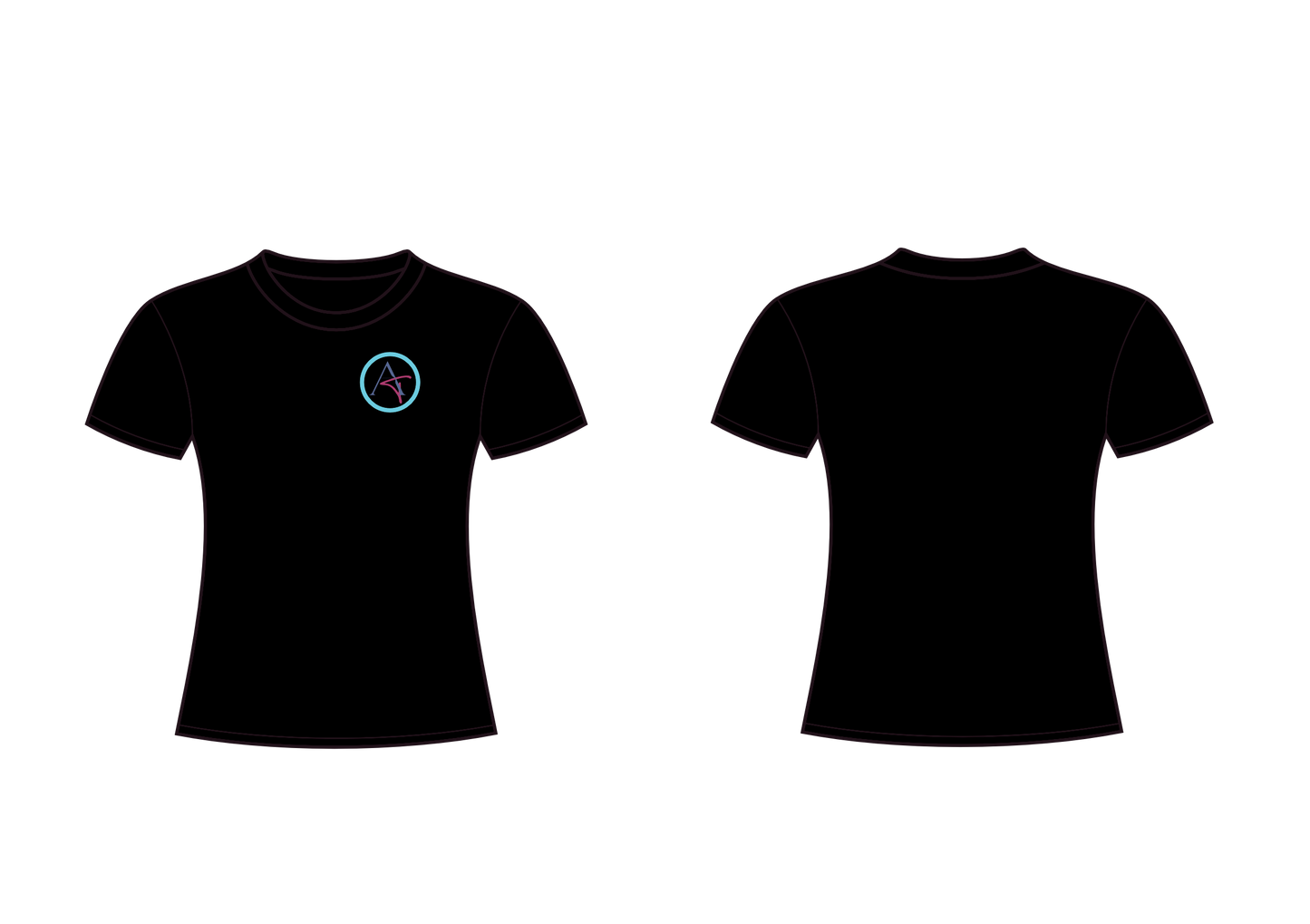 T-shirt met ronde hals (getailleerd)