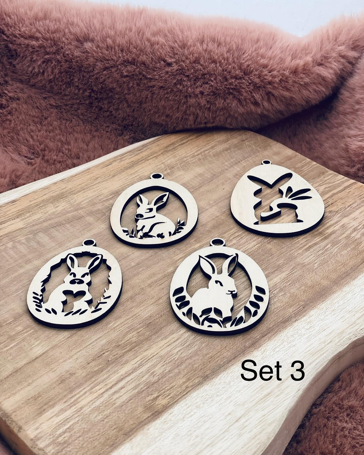 Houten paaseieren (verschillende sets beschikbaar)