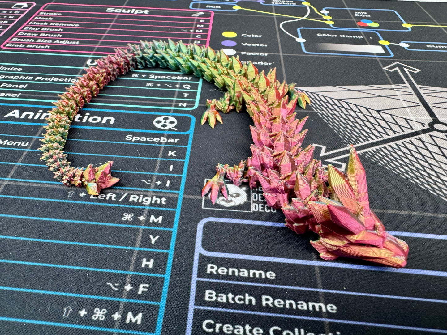 Magische 3D-geprinte draak
