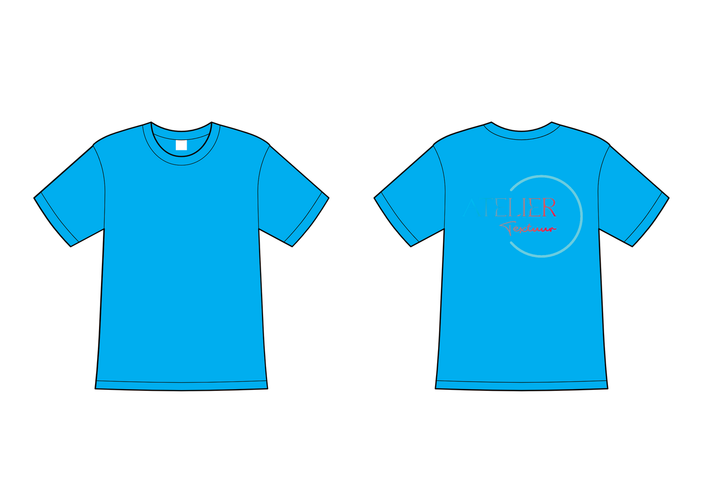 T-shirt met ronde hals (niet getailleerd)