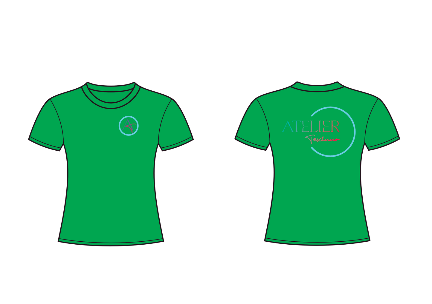 T-shirt met ronde hals (getailleerd)