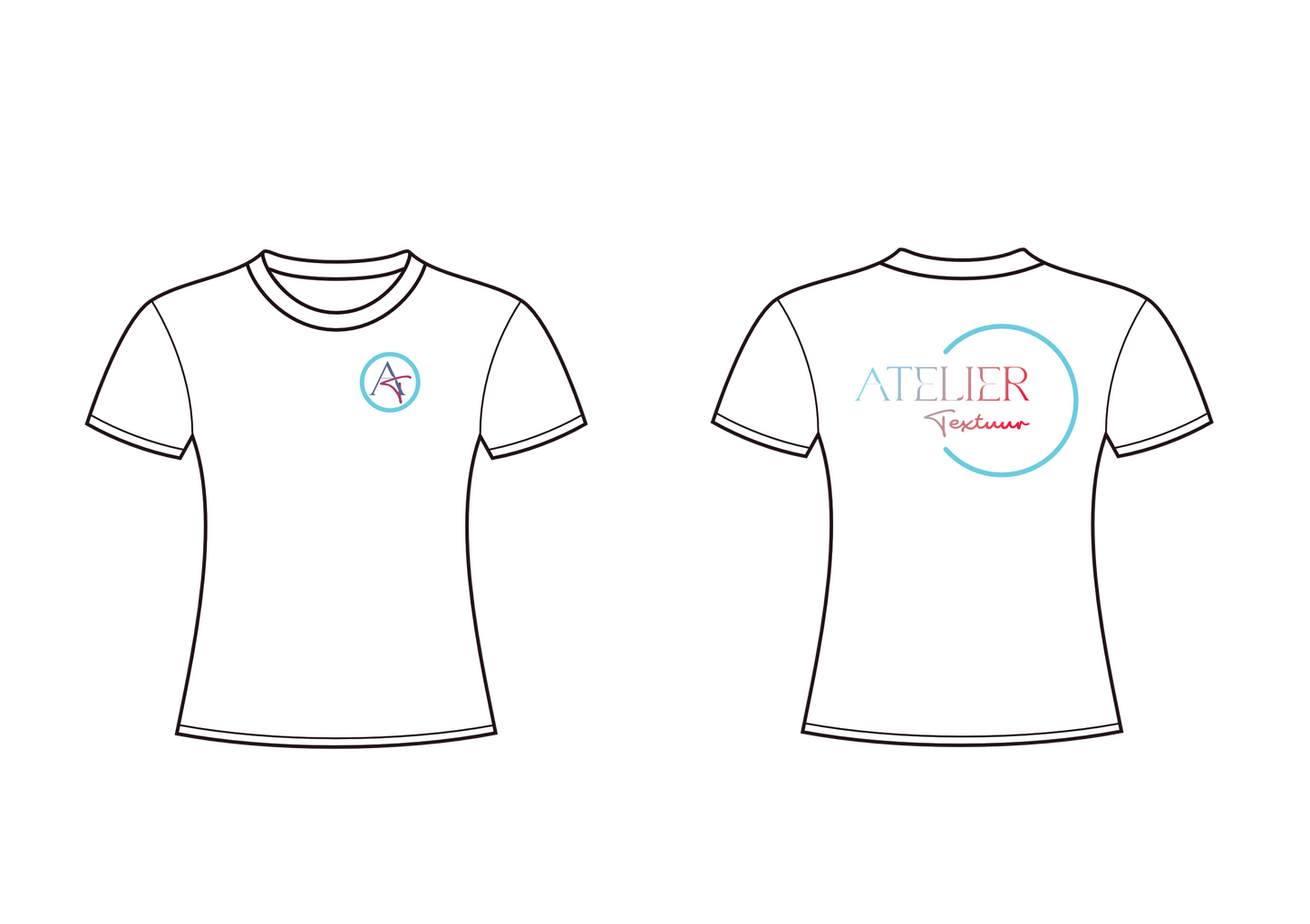 T-shirt met ronde hals (getailleerd)