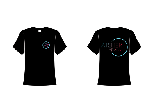 T-shirt met v-hals (niet getailleerd)