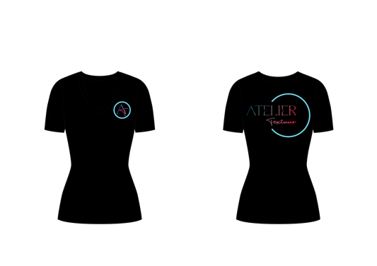 T-shirt met v-hals (getailleerd)